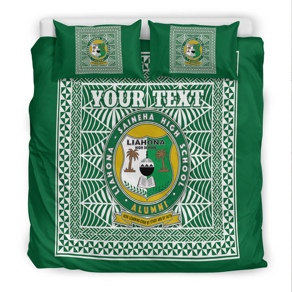 (Custom Personalised) Liahona High School Bedding Set Tonga Pattern LT4 - Polynesian Pride
