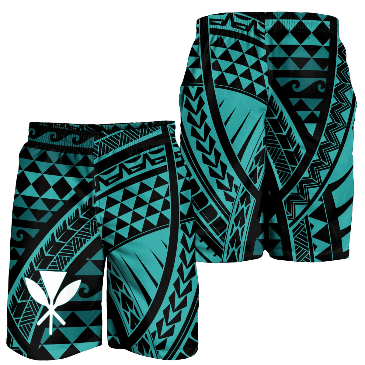 Hawaii Men's Shorts - Tribal Seamless Pattern - Polynesian Pride
