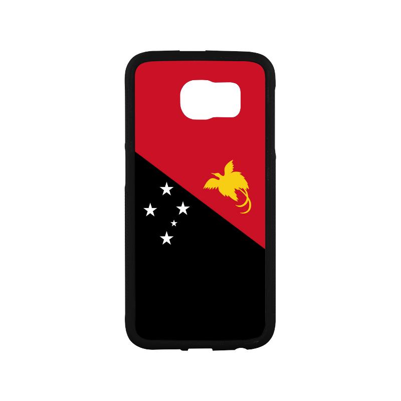 Papua New Guinea Flag Phone Case One Size Samsung Galaxy S6 Red & Black - Polynesian Pride