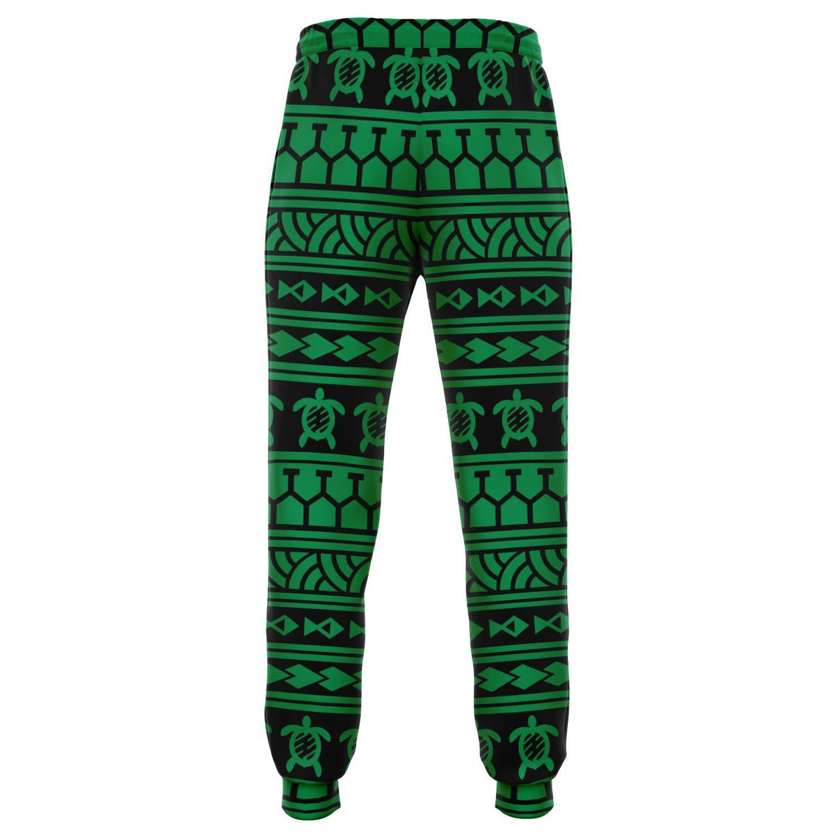 Polynesian Tattoo Tribal Green Joggers - Polynesian Pride