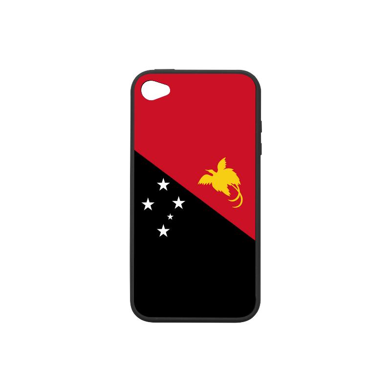Papua New Guinea Flag Phone Case One Size iPhone 4/4s Red & Black - Polynesian Pride