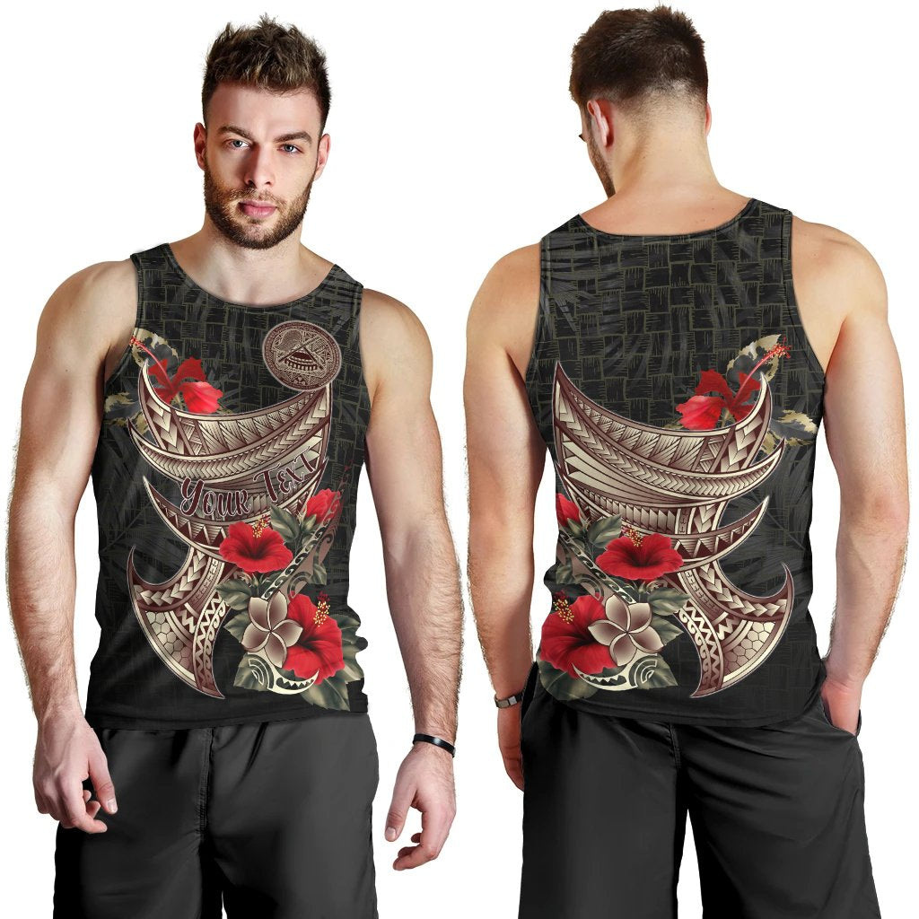 American Samoa Custom Personalised Men's Tank Top - Polynesian Tribal Vintage Style - Polynesian Pride