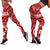 Tonga Women's Legging - Tonga Seal With Polynesian Tattoo Style (Red) - Polynesian Pride