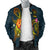 Niue Polynesian Men's Bomber Jacket - Legend of Niue (Blue) - Polynesian Pride