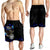 American Samoa Polynesian Men's Shorts - Eagle With Flame Blue - Polynesian Pride