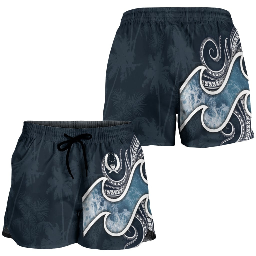 Pohnpei Islands Polynesian Women's Shorts - Ocean Style - Polynesian Pride