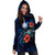 Marshall Islands Polynesian Hoodie Dress - Blue Turtle Hibiscus - Polynesian Pride