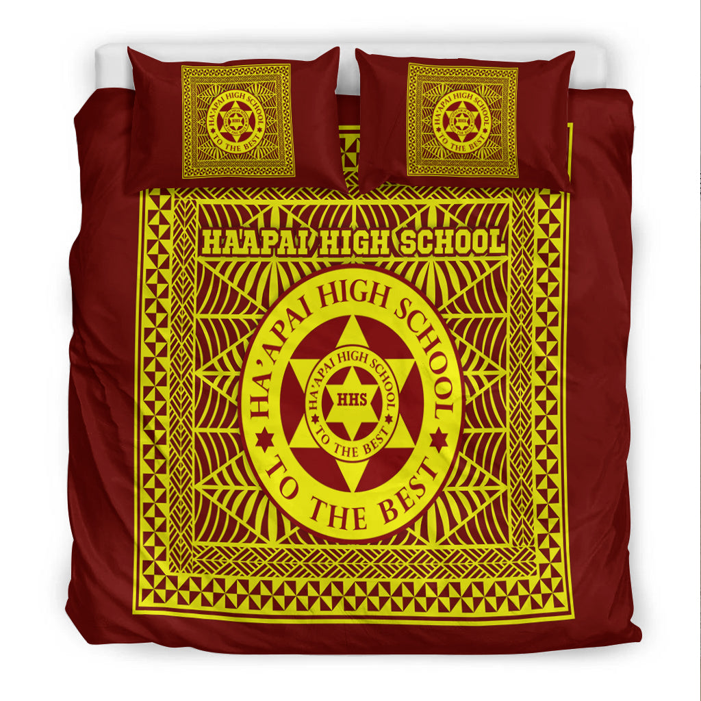 Haapai High School Bedding Set Tonga Pattern LT4 - Polynesian Pride