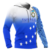 Tuvalu All Over Hoodie Ocean Waves - Polynesian Pride