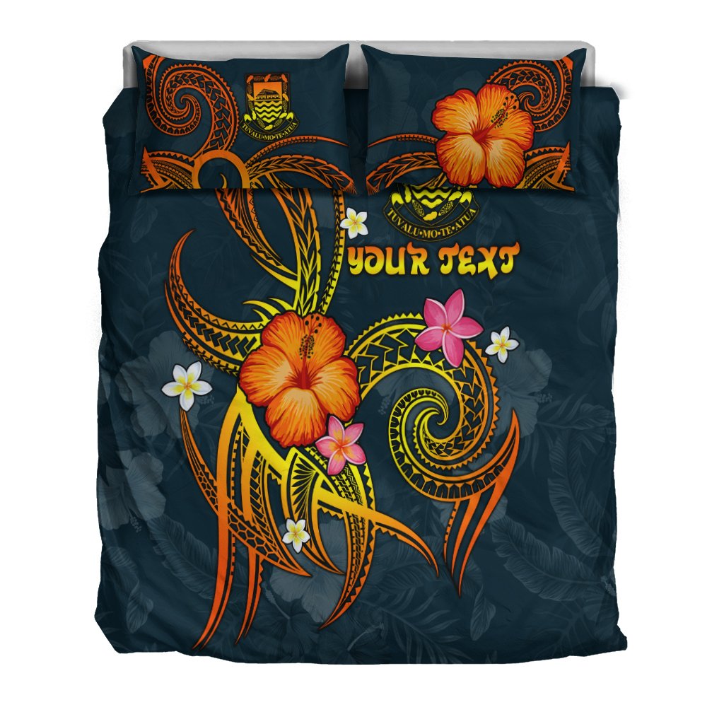 Tuvalu Polynesian Personalised Bedding Set - Legend of Tuvalu (Blue) - Polynesian Pride