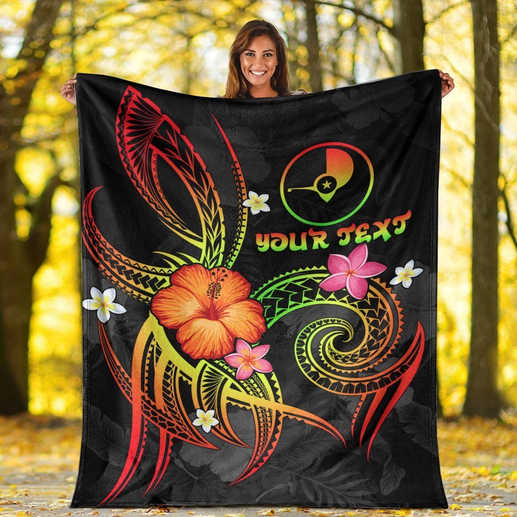 YAP Polynesian Personalised Premium Blanket - Legend of YAP (Reggae) - Polynesian Pride