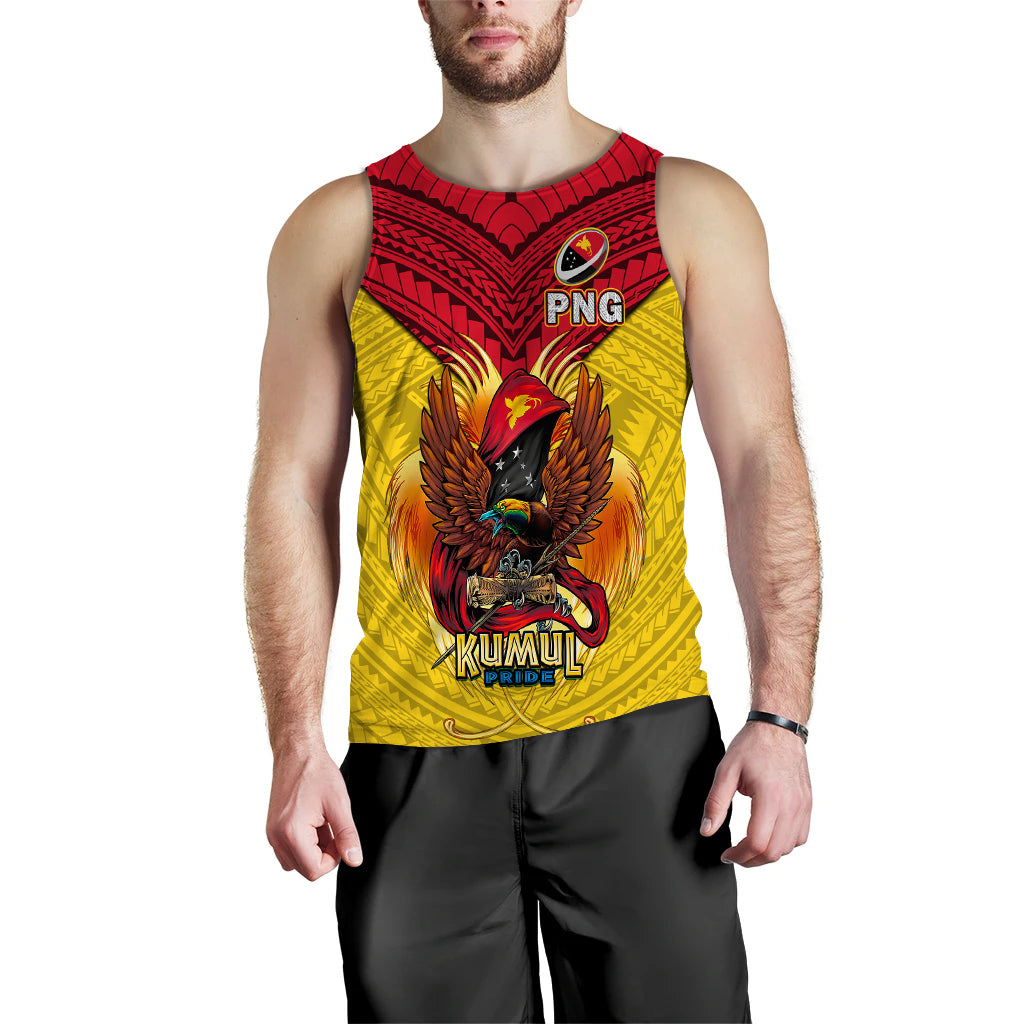 (Custom Personalised) Papua New Guinea Rugby Kumul Pride Men Tank Top - LT2 - Polynesian Pride
