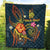 New Caledonia Polynesian Personalised Premium Quilt - Legend of New Caledonia (Blue) - Polynesian Pride