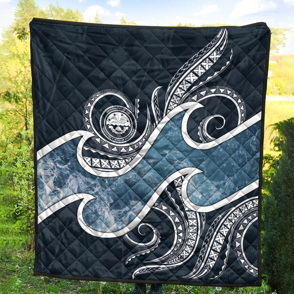 FSM Islands Polynesian Premium Quilt - Ocean Style - Polynesian Pride