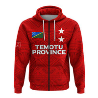 Custom Solomon Islands Temotu Province Zip Hoodie Tribal Pattern LT12 - Polynesian Pride