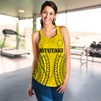 (Custom Personalised) Cook Islands Aitutaki Women Tank Top - Tribal Pattern - LT12 - Polynesian Pride