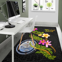 Marshall Islands Polynesian Area Rug - Plumeria Tribal - Polynesian Pride