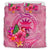 Nauru Polynesian Bedding Set - Floral With Seal Pink - Polynesian Pride