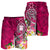 Fiji Men's Shorts - Turtle Plumeria (Pink) - Polynesian Pride