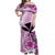 Hawaii Matching Dress and Hawaiian Shirt Kakau Tribal Pink Batik Floral Ver.02 LT13 - Polynesian Pride