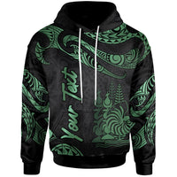 New Caledonia Polynesian Custom Hoodie Polynesian Tattoo Green Version Unisex Green - Polynesian Pride