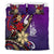 New Caledonia Bedding Set - Tribal Flower With Special Turtles Purple Color - Polynesian Pride