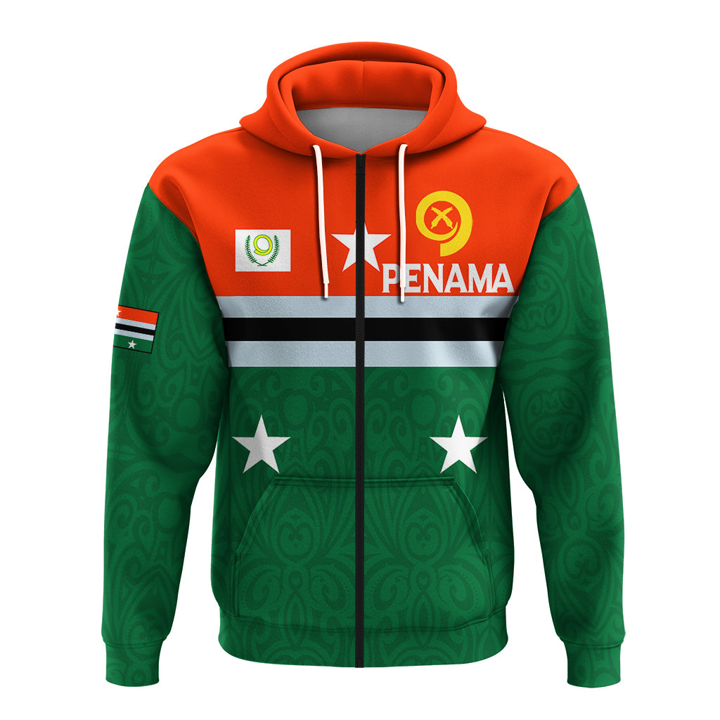 Vanuatu Penama Province Zip up Hoodie Flag Style LT12 - Polynesian Pride