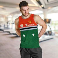 (Johnathans) Vanuatu Penama Province Men Tank Top - Flag Style - LT12 - Polynesian Pride