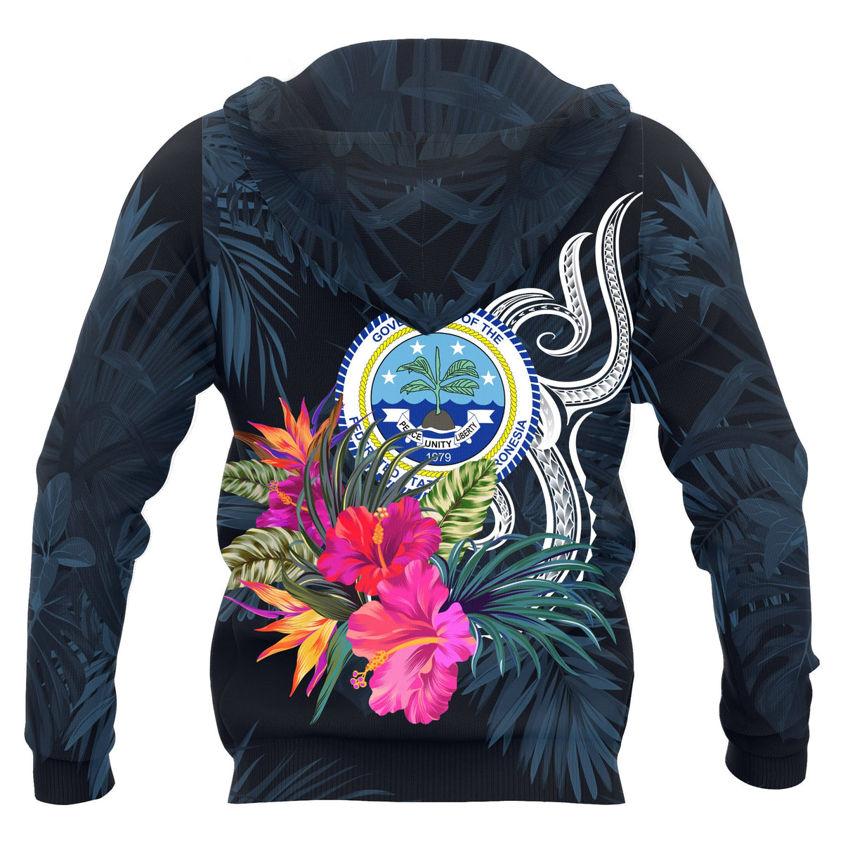 Federated States of Micronesia Hoodie Tropical Flower - Polynesian Pride