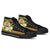 French Polynesia High Top Shoes - Polynesian Gold Patterns Collection - Polynesian Pride