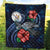 Niue Polynesian Premium Quilt - Blue Turtle Hibiscus - Polynesian Pride