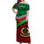 Vanuatu Off Shoulder Long Dress Simple LT13 Long Dress Green - Polynesian Pride