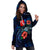 Wallis and Futuna Polynesian Hoodie Dress - Blue Turtle Hibiscus - Polynesian Pride