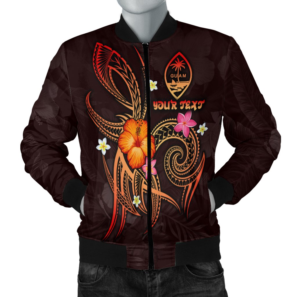 Guam Polynesian Personalised Men's Bomber Jacket - Legend of Guam (Red) Red - Polynesian Pride