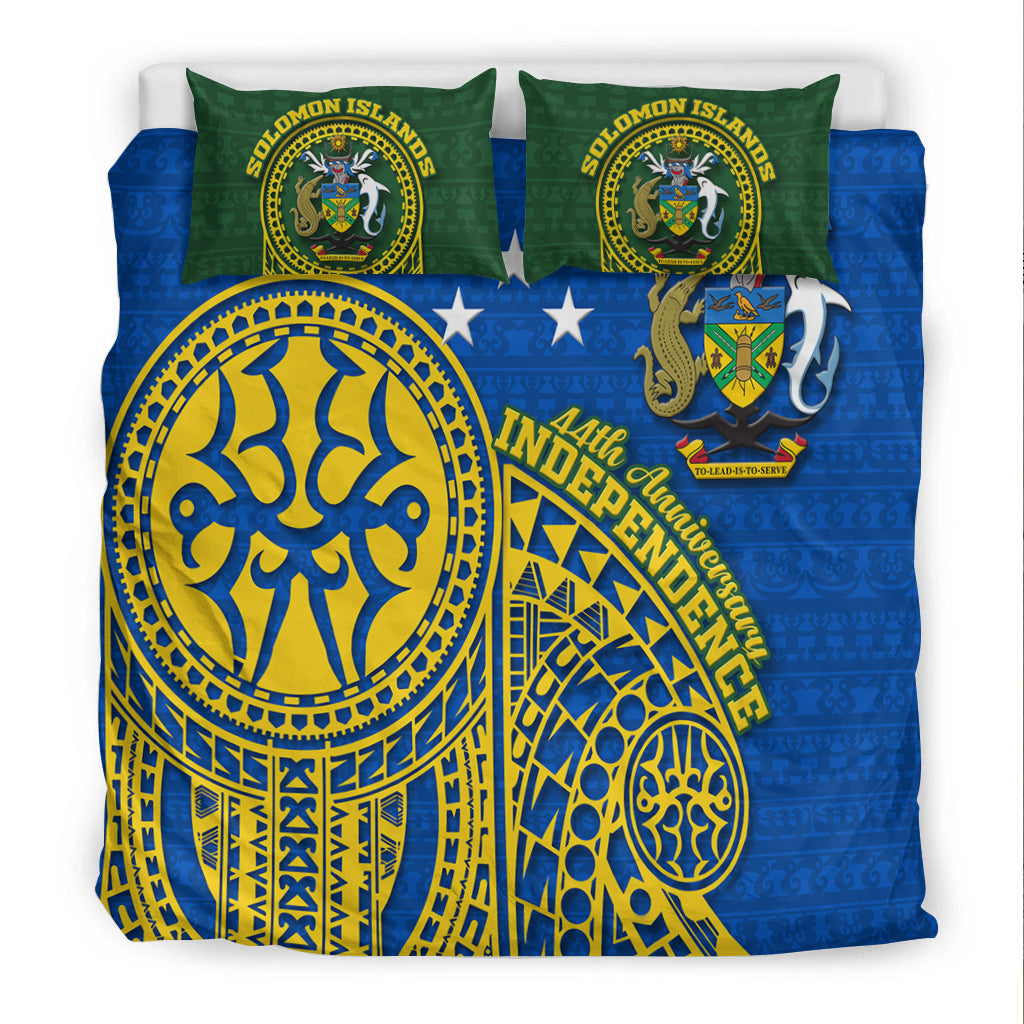 Solomon Islands Independence Anniversary 44th Years Bedding Set - LT12 - Polynesian Pride