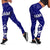 Guam Women's Legging - Guam Seal With Polynesian Tattoo Style (Blue) - Polynesian Pride