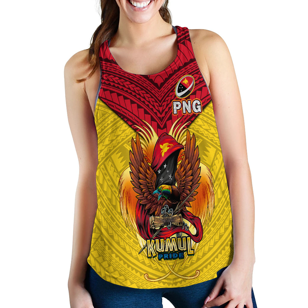 (Custom Personalised) Papua New Guinea Rugby Kumul Pride Women Tank Top - LT2 - Polynesian Pride