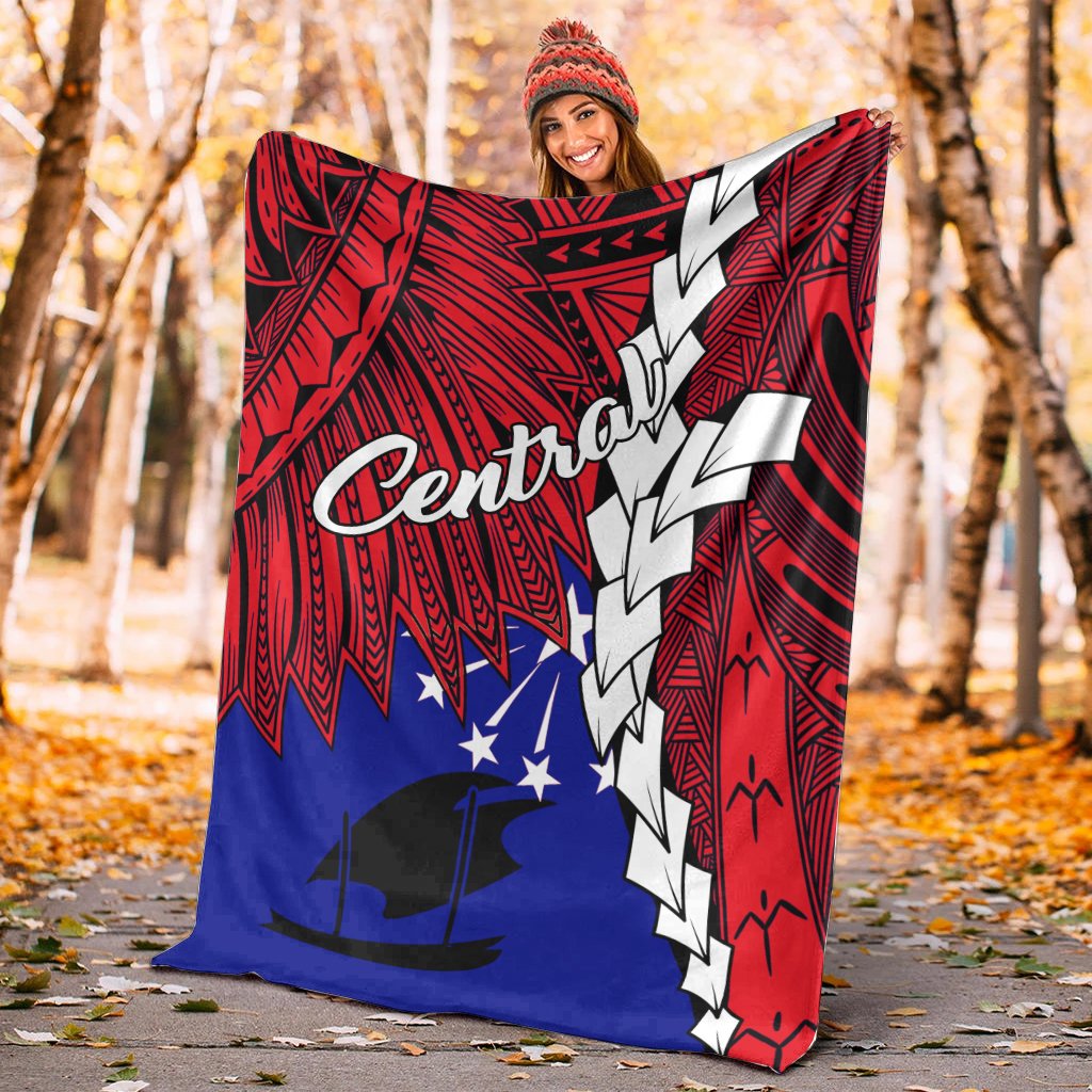 Papua New Guinea Central Province Polynesian Blanket - Tribal Wave Tattoo - Polynesian Pride