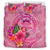 Tuvalu Polynesian Bedding Set - Floral With Seal Pink - Polynesian Pride