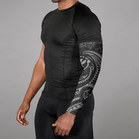 Polynesian Hawaii Arm Sleeve - Black Tribal Wave LT9 - Polynesian Pride