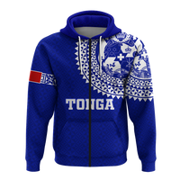 Tonga Hoodie Tongan Blue Turtle LT12 - Polynesian Pride