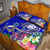 Fiji Quilt Bed Set - Turtle Plumeria (Blue) - Polynesian Pride