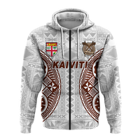 Fiji Kaiviti Tapa Pattern Hoodie LT12 - Polynesian Pride