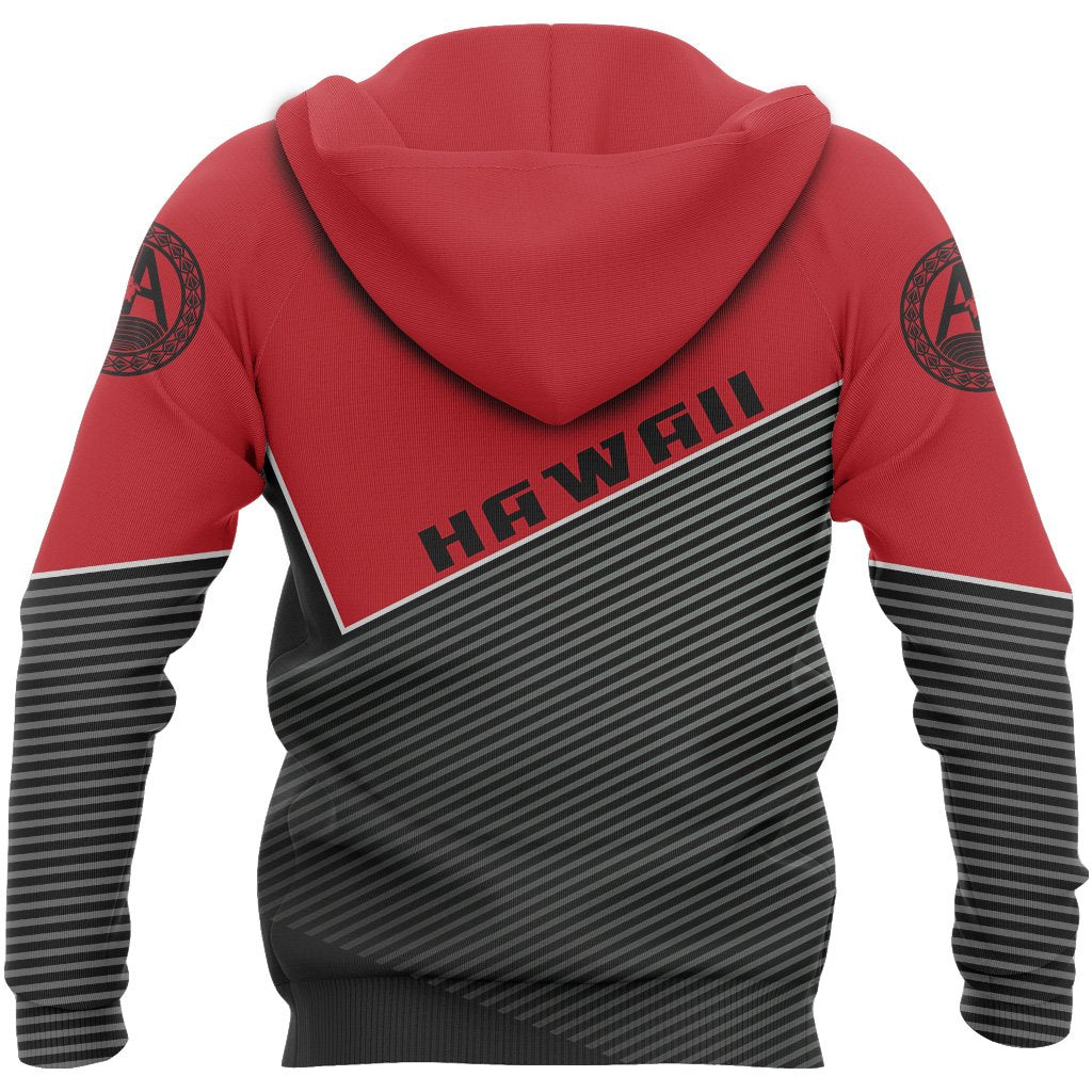 Kanaka Hawaii Zip up Hoodie Stroke Style - Polynesian Pride