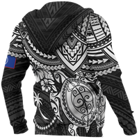 Chuuk Polynesian Hoodie White Turtle - Polynesian Pride