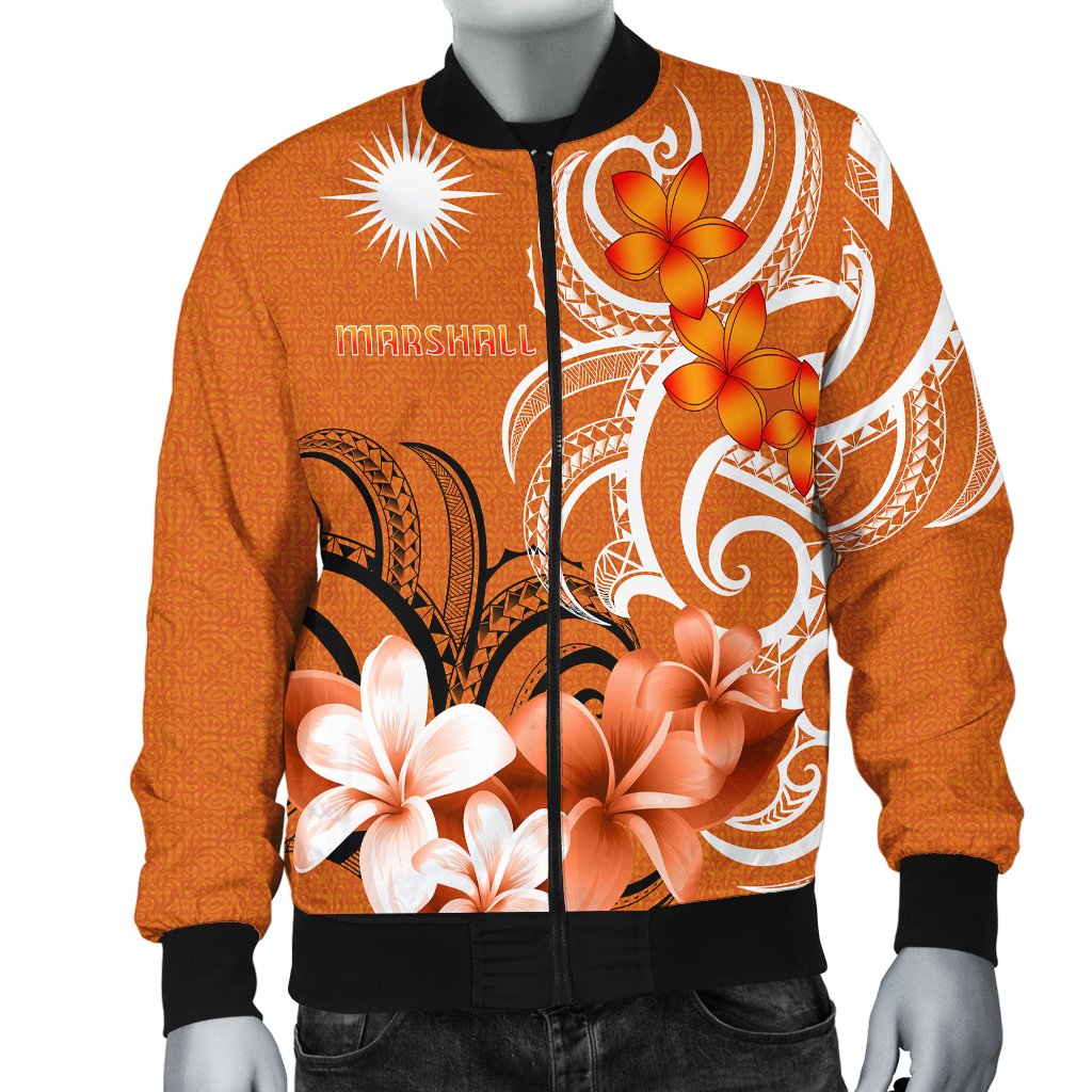 Marshall Islands Men's Bomber Jacket - Marshallese Spirit - Polynesian Pride