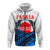 Custom American Samoa Zip up Hoodie Fagasa Fealofani Samoa LT12 - Polynesian Pride