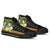 Solomon Islands High Top Shoes - Polynesian Gold Patterns Collection - Polynesian Pride