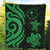 Chuuk Micronesian Premium Quilt - Green Tentacle Turtle - Polynesian Pride