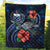 Samoa Polynesian Premium Quilt - Blue Turtle Hibiscus - Polynesian Pride